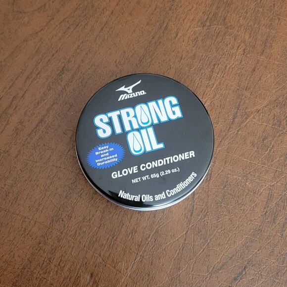Mizuno Strong Oil Baseball Glove Conditioner, Clear New, open box - Picture 1 of 5